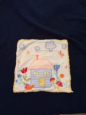 Matilda Jane Embroidered House & Garden Pillow Sham 16x16